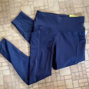 Sculpted linear high rise stretch pants